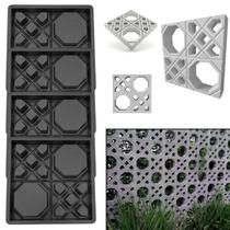 4un Forma Elemento Vazado Combosé Gobogó 39x39x7 Parede Concreto