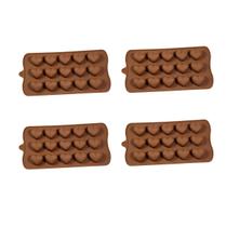 4un Forma Silicone Bombom Moldes finos Docinho coração