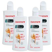 4UN Hidratante Leite Aveia Hipoalergenico 400ml Davene
