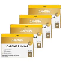 4un Lavitan Mais Hair Cabelos E Unhas 60 Total 240 Cápsulas