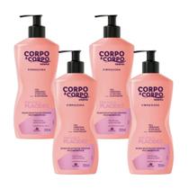 4UN Loção Hidratante Firmadora Corpo A Corpo 300ml Davene