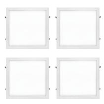 4un Painel Led Embutir 40x40 33w 6500k Bivolt Bran