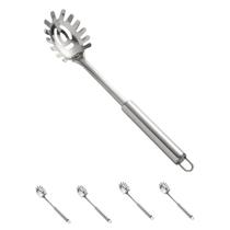 4un Pegador de macarrão aço inox concha colher massas