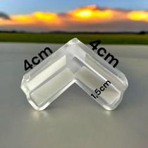 4un Protetor Cantoneira Quina Bebê Silicone Móveis Mesa Trasparente