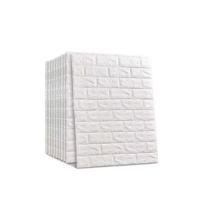 4Un Revestimento De Parede 3D Tijolinho Branco 77X68 Espuma - Yeet