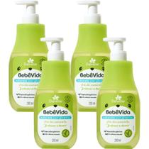 4UN Sabonete Liquido Bebe Vida Cha de Camomila 200ml Davene 4UN Sabonete Liquido Bebe Vida Cha de Camomila 200ml Davene