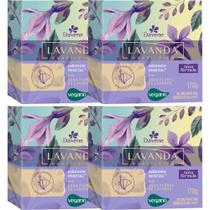 4UN Sabonete Vegetal Lavanda Brasileira 170g Davene