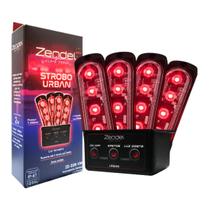 4un Strobo Automotivo Farol Led Função Luz Direta+7Efeitos Controle Remoto Tira Led Giroflex Polícia Samu Reboque Segura