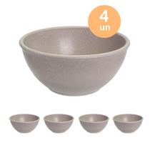 4un TIGELA 500ml BOWL CUMBUCA SOPA CALDO CINZA