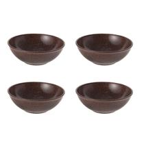 4un Tigela bowl 700ml salada petiscos Marrom Escuro 4un Tigela bowl 700ml salada petiscos Marrom Escuro
