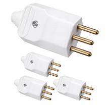 4Und Plug Pino Macho 2P+T c/ Prensa Cabos 20A 250V p/ Tomada