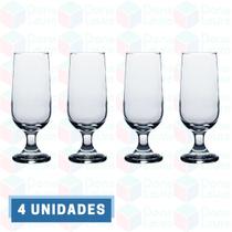 4UNI Taça de Vidro 300ML Chopp Cerveja Drinks Chic Elegante