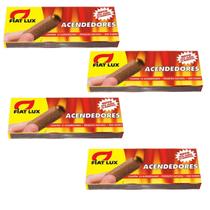 4x Acendedores Para Carvão E Lenha Fiat Lux Com 10 Unidades 4x Acendedores Para Carvão E Lenha Fiat Lux Com 10 Unidades