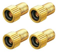 4x Adaptador De Válvula Presta Bicicleta Bico Fino P/ Grosso