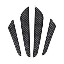 4x anti-colisão guarnição de fibra de carbono porta do carro borda guarda tira protetor pára-choques