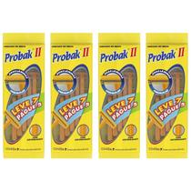 4x Barbeador Probak II Descartável Leve 7 Pague 5 Gillette 2 Laminas 4x Barbeador Probak II Descartável Leve 7 Pague 5 Gillette 2 Laminas