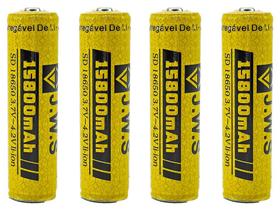 4x Bateria 18650 15800mah 4.2v C/ Chip Série Gold Jws - 4uni