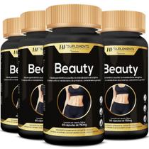 4x beauty cartamo uva e girassol 750mg 60caps hf suplements