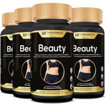 4x beauty cartamo uva e girassol 750mg 60caps hf suplements
