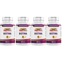 4x Biotina 60 Cápsulas 500mg Rei Terra 4x Biotina 60 Cápsulas 500mg Rei Terra