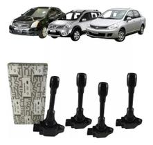 4x Bobina Ignição Tiida Livina Sentra Versa 1.8 224481kt1a