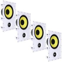 4x Caixa de Som Arandela JBL CI8R Plus Retangular 100W RMS Branca