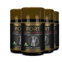 4x calcio com vitamina d 60 comps mastigavel premium