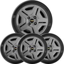 4X Calota Celta Corsa Classic Aro 13 Grafite Com Logo 132Cb 4X Calota Celta Corsa Classic Aro 13 Grafite Com Logo 132Cb