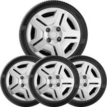 4X Calota Celta Corsa Classic Aro 13 Prata Logo Relevo 132Cb 4X Calota Celta Corsa Classic Aro 13 Prata Logo Relevo 132Cb
