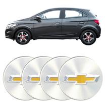 4x Calota Centro de Roda GM ONIX 13 14 15 16 17 18 19 PRATA 4x Calota Centro de Roda GM ONIX 13 14 15 16 17 18 19 PRATA