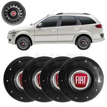 4x Calota Centro Roda Aro 14 Palio Weekend 2009 a 2020 Preto 4x Calota Centro Roda Aro 14 Palio Weekend 2009 a 2020 Preto