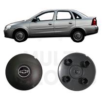 4x Calota Coquinho Roda Aro 14 GM Corsa Sedan 02 a 12 Preto