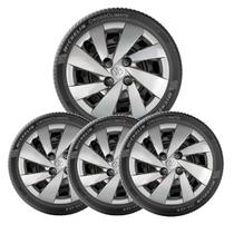 4x Calota ETIOS HATCH SEDAN todos Aro 14 Prata parafusada 4x Calota ETIOS HATCH SEDAN todos Aro 14 Prata parafusada