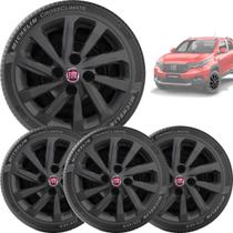 4x Calota FIAT NOVA Strada 2021 ARO 15 Preto 167cp 4x Calota FIAT NOVA Strada 2021 ARO 15 Preto 167cp