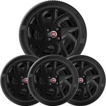 4x Calota Fiat Palio Uno Siena aro 14 Preto 231cb 4x Calota Fiat Palio Uno Siena aro 14 Preto 231cb