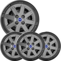 4x Calota FIAT UNO MILLE PALIO SIENA Aro 13 Grafite 072cb