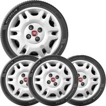 4X Calota Fiat Uno Palio Siena Mobi Aro 14 Com Emblema 055Cb 4X Calota Fiat Uno Palio Siena Mobi Aro 14 Com Emblema 055Cb