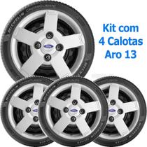 4X Calota Ford Ka Fiesta Aro 13 Emblema Original 013Cb 4X Calota Ford Ka Fiesta Aro 13 Emblema Original 013Cb