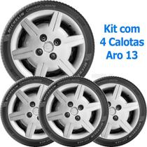 4X Calota Gm Corsa Classic Aro 13 Com Emblema Original 069Cb