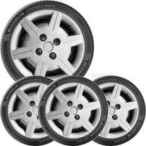 4x Calota Gm Corsa Classic Aro13 Emblema Original 069cb