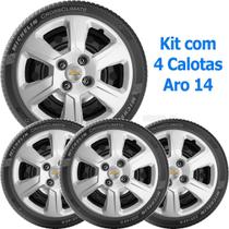 4x Calota GM Montana Aro 14 com Emblema Original 370cb