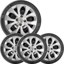 4x Calota GM Onix Prisma Aro 14 com Emblema Original 374cb