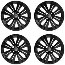 4X Calota Gol Saveiro Voyage G7 2023 Aro 15 Preto Novo 250Cp