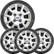 4x Calota Jogo FORD KA HATCH e SEDAN Aro13 com emblema 124cb