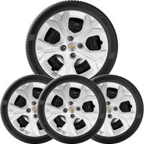 4x Calota Onix 2020 21 22 23 24 2025 Aro 14 Prata 378cb 4x Calota Onix 2020 21 22 23 24 2025 Aro 14 Prata 378cb
