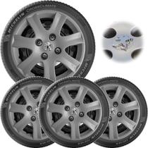 4x Calota Peugeot 206 207 208 Aro 14 Grafite Emb Boton 867cb 4x Calota Peugeot 206 207 208 Aro 14 Grafite Emb Boton 867cb