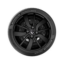 4X Calota Sandero Logan Scenic Aro 15 Preto Fosco Com Logo