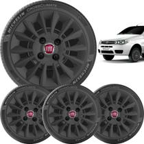 4x Calota Uno Palio Siena Aro 13 Preto 015cb 4x Calota Uno Palio Siena Aro 13 Preto 015cb