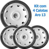 4x Calota VW GOL PARATI G3 G4 Aro 13 com Emblema 573ar