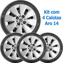 4x Calota Vw Gol Santana Saveiro Voyage Aro 14 com Emb 247ca - grid